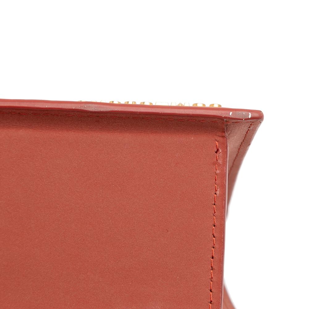 Jacquemus B Jacquemus Red Indian Red Nubuck Leather Leather Nubuck Le Chiquito Noeud Spain