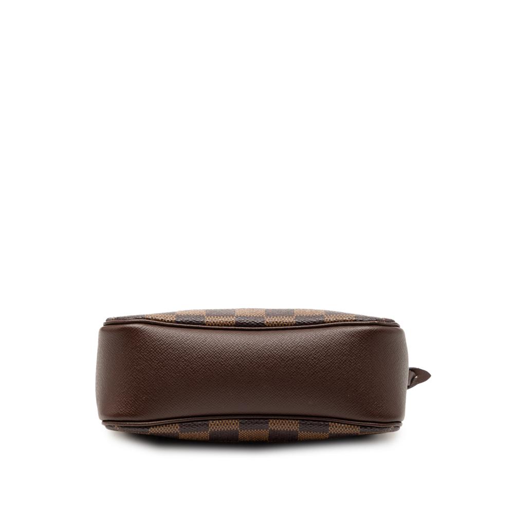 Louis Vuitton B Louis Vuitton Brown Damier Canvas Fabric Damier Ebene Trousse Pochette France