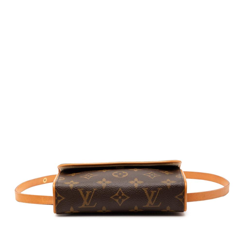 Louis Vuitton B Louis Vuitton Brown Monogram Canvas Fabric Monogram Pochette Florentine France