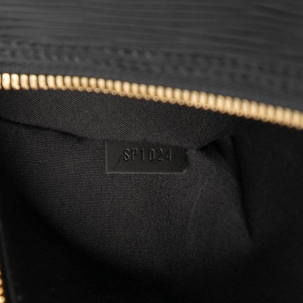 Louis Vuitton B Louis Vuitton Black Epi Leather Leather Epi Keepall 55 France