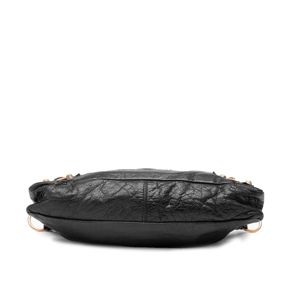 Balenciaga B Balenciaga Black Lambskin Leather Leather Lambskin Motocross Giant 12 First Satchel Italy