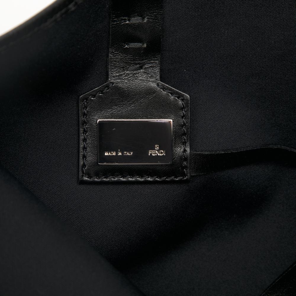 Fendi AB Fendi Red Dark Red Canvas Fabric Zucchino Roll Tote Italy