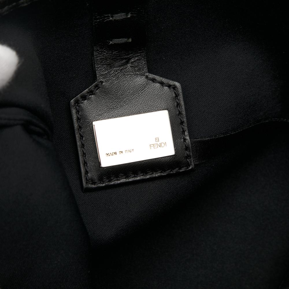 Fendi AB Fendi Red Dark Red Canvas Fabric Zucchino Roll Tote Italy