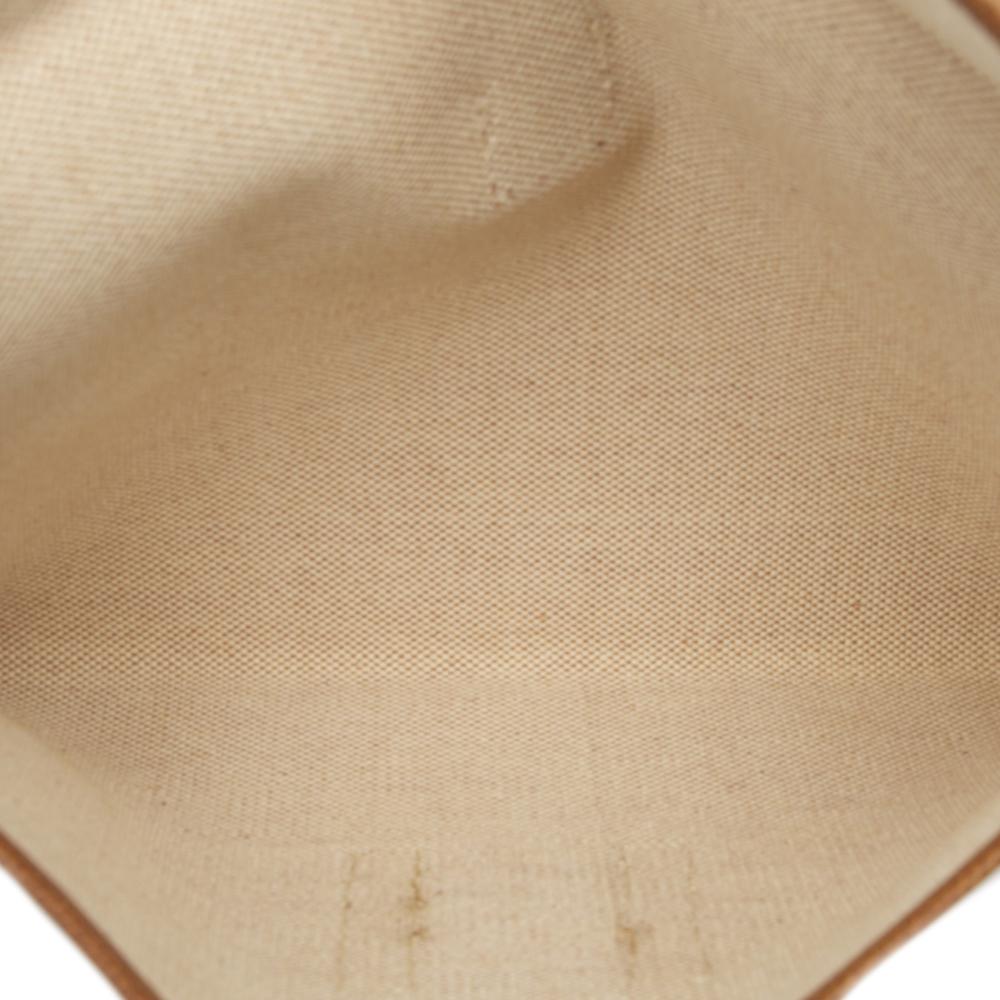 Hermès AB Hermès Brown Beige Canvas Fabric Toile Jige 29 France