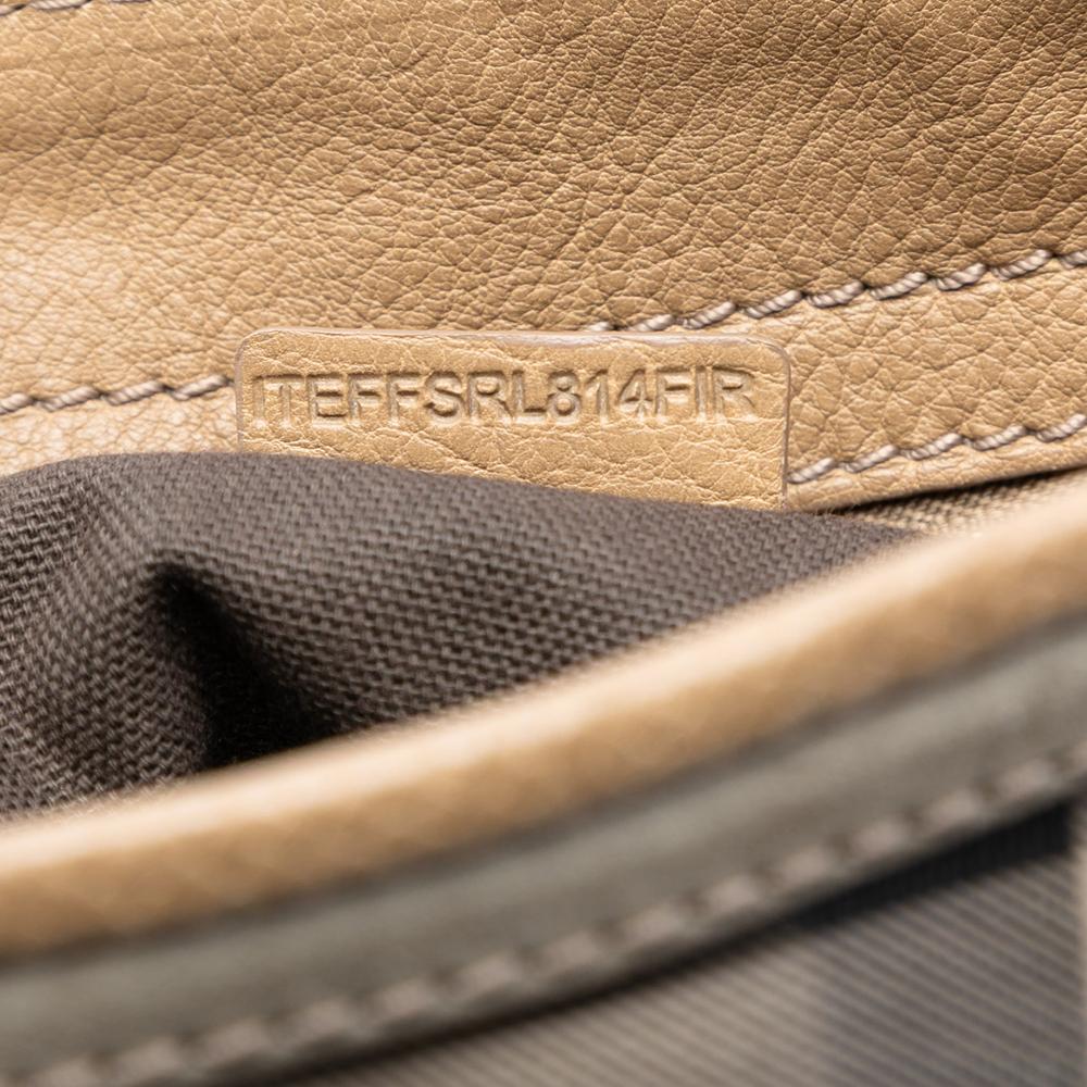 Burberry B Burberry Gray Coated Canvas Fabric Smoke Check Bartow Hobo Italy