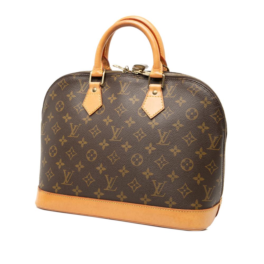 Louis Vuitton B Louis Vuitton Brown Monogram Canvas Fabric Monogram Alma PM France