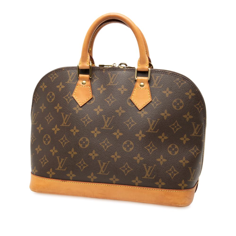 Louis Vuitton B Louis Vuitton Brown Monogram Canvas Fabric Monogram Alma PM France