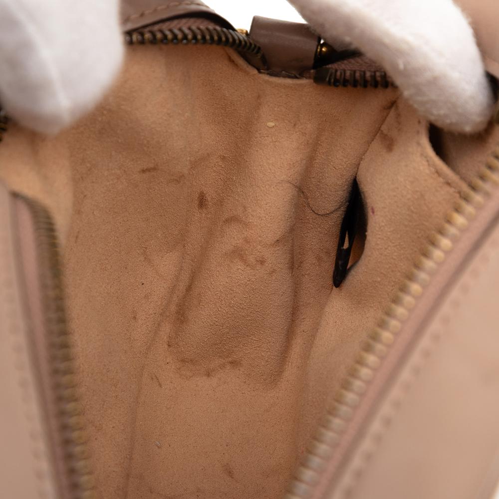 Gucci AB Gucci Brown Nude Calf Leather Mini GG Marmont Matelasse Crossbody Italy