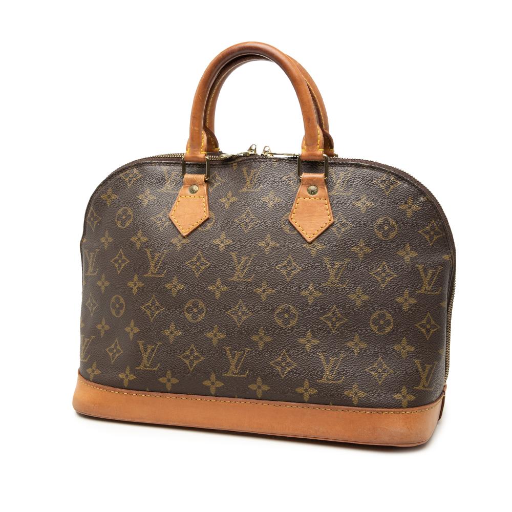 Louis Vuitton B Louis Vuitton Brown Monogram Canvas Fabric Monogram Alma PM France