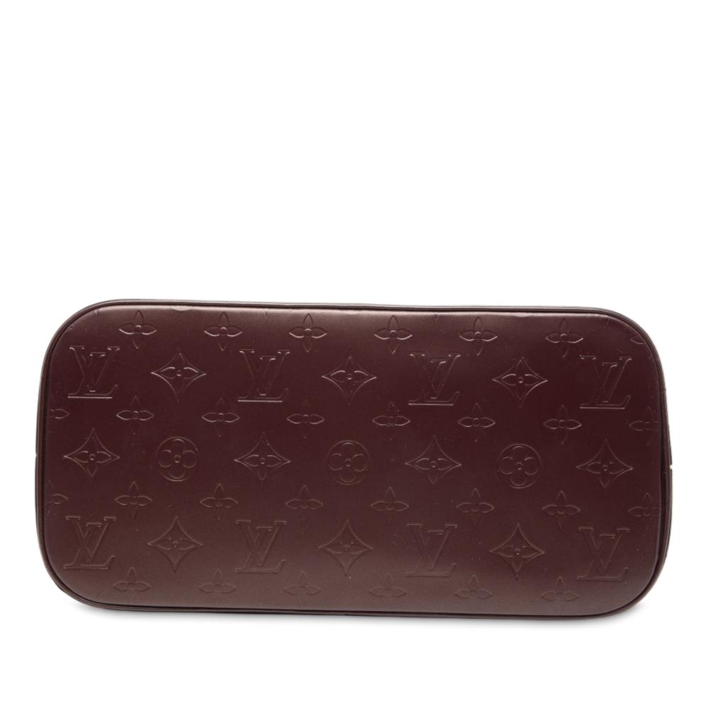 Louis Vuitton B Louis Vuitton Red Burgundy Calf Leather Monogram Mat Stockton France
