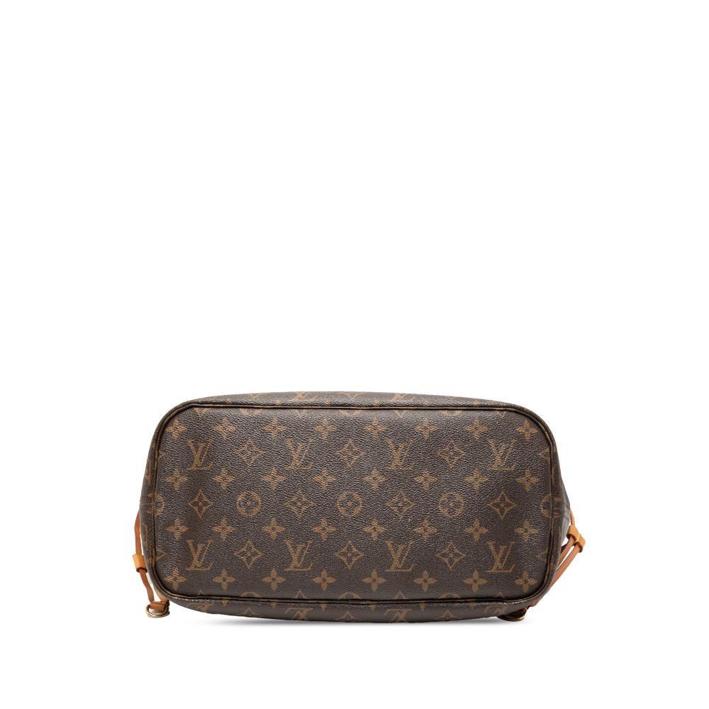 Louis Vuitton B Louis Vuitton Brown Monogram Canvas Fabric Monogram Neverfull MM France