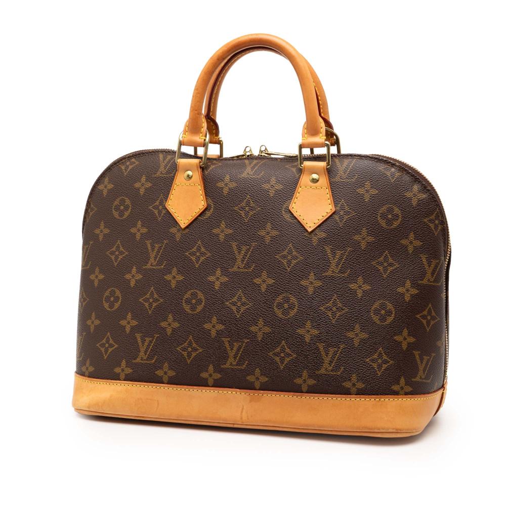 Louis Vuitton B Louis Vuitton Brown Monogram Canvas Fabric Monogram Alma PM France