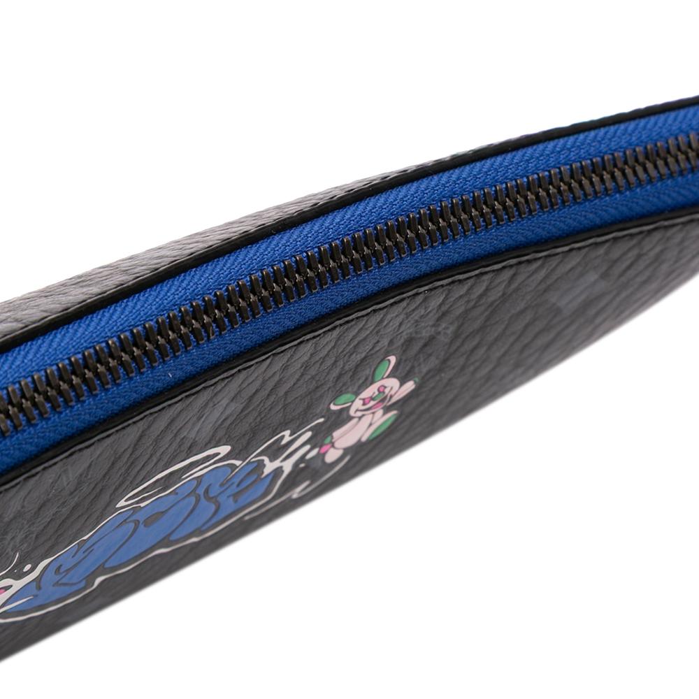 MCM AB MCM Black Coated Canvas Fabric Sambypen Haru Henry Kaiser Visetos Clutch Korea, South