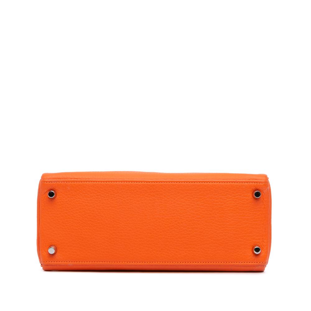 Hermès B Hermès Orange Calf Leather Togo Kelly II Retourne 28 France