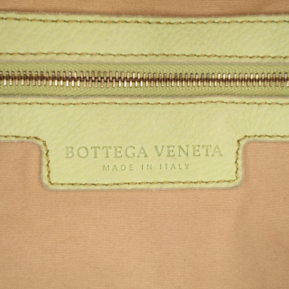 Bottega Veneta AB Bottega Veneta Green Nappa Leather Leather Nappa Intrecciato Knot Hobo Italy