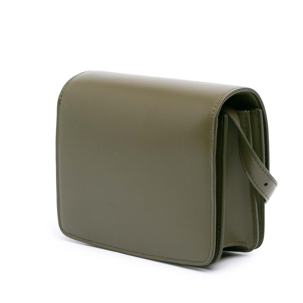 Celine AB Celine Green Olive Green Calf Leather Small skin Classic Box Italy