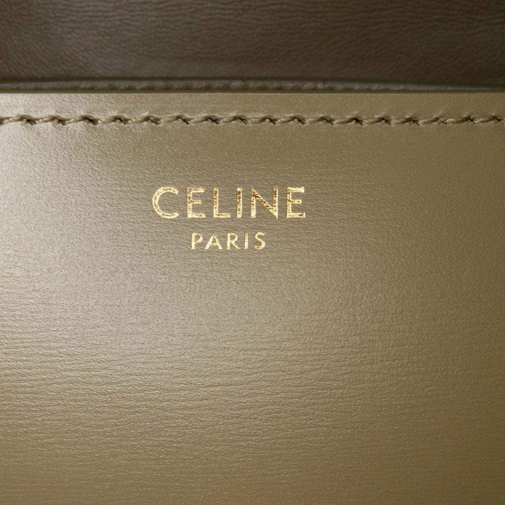 Celine AB Celine Green Olive Green Calf Leather Small skin Classic Box Italy