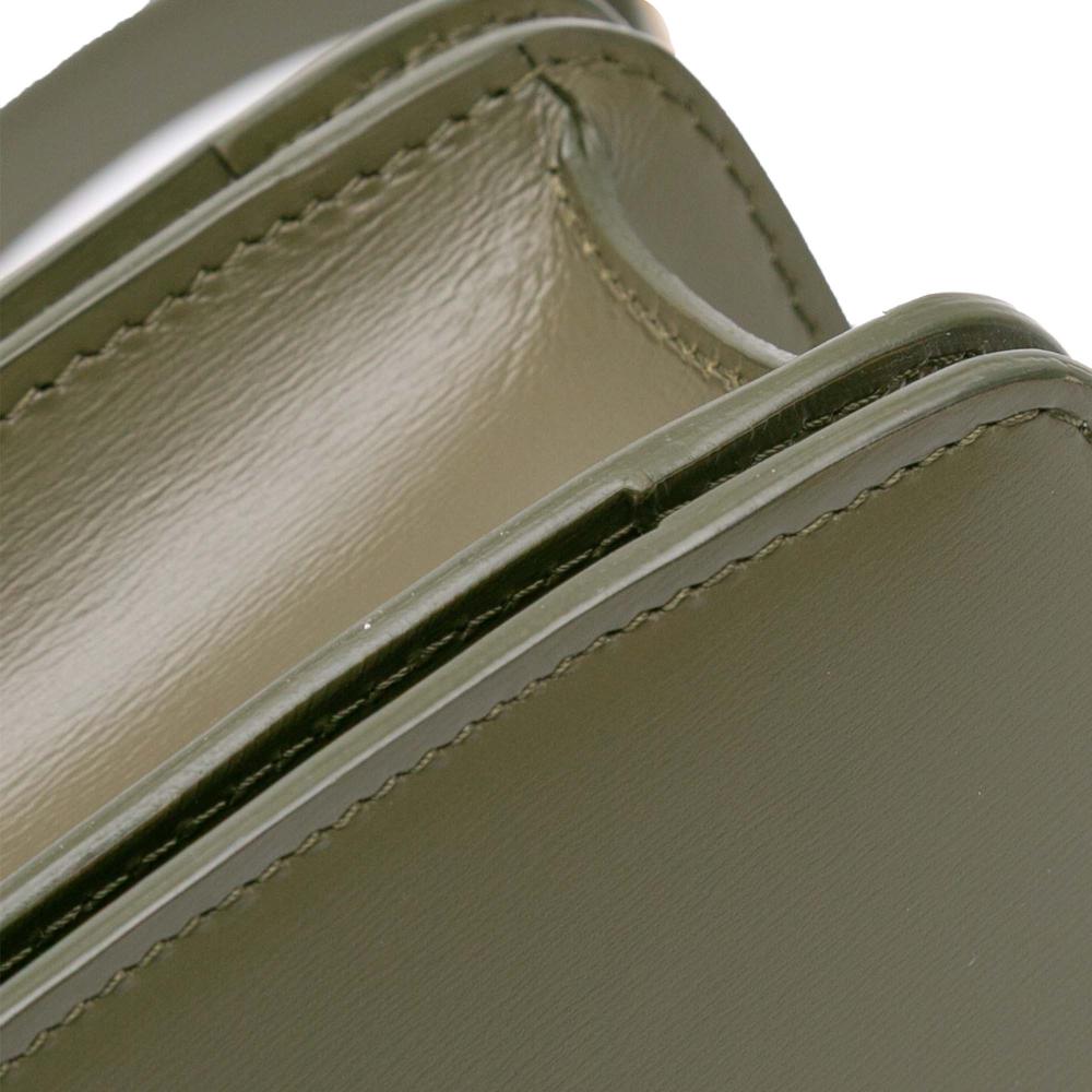Celine AB Celine Green Olive Green Calf Leather Small skin Classic Box Italy