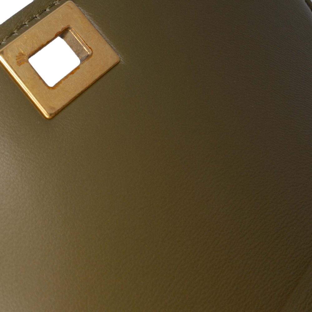 Celine AB Celine Green Olive Green Calf Leather Small skin Classic Box Italy