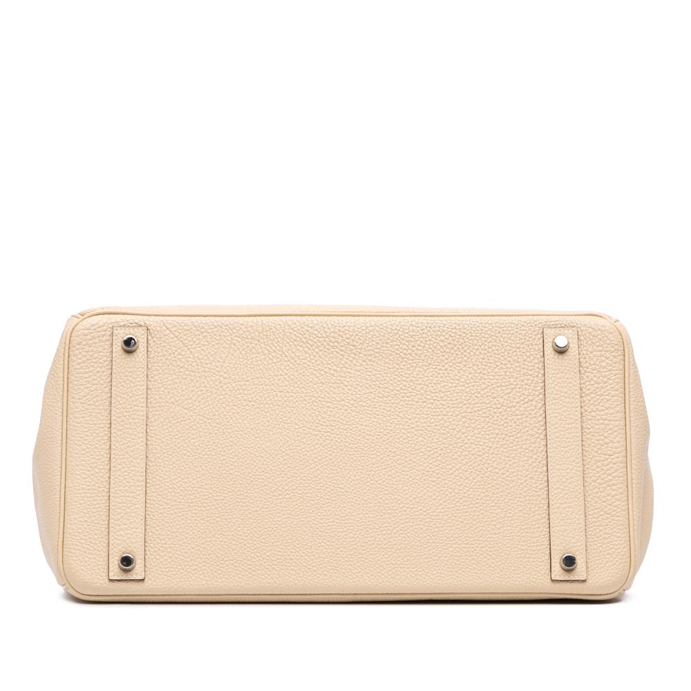 Hermès B Hermès Brown Beige Calf Leather Togo Birkin Retourne 40 France