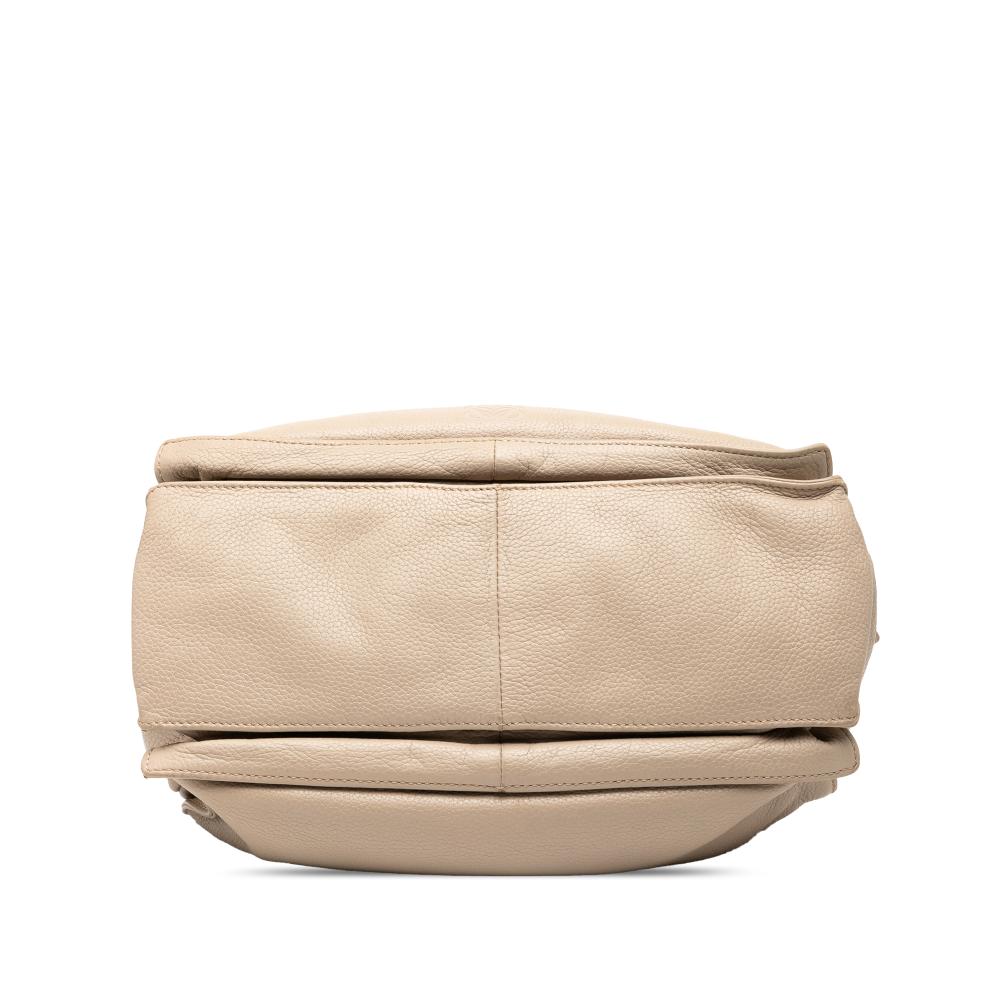 Loewe B LOEWE Brown Light Beige Calf Leather Nappa Flamenco Tassel 30 Spain