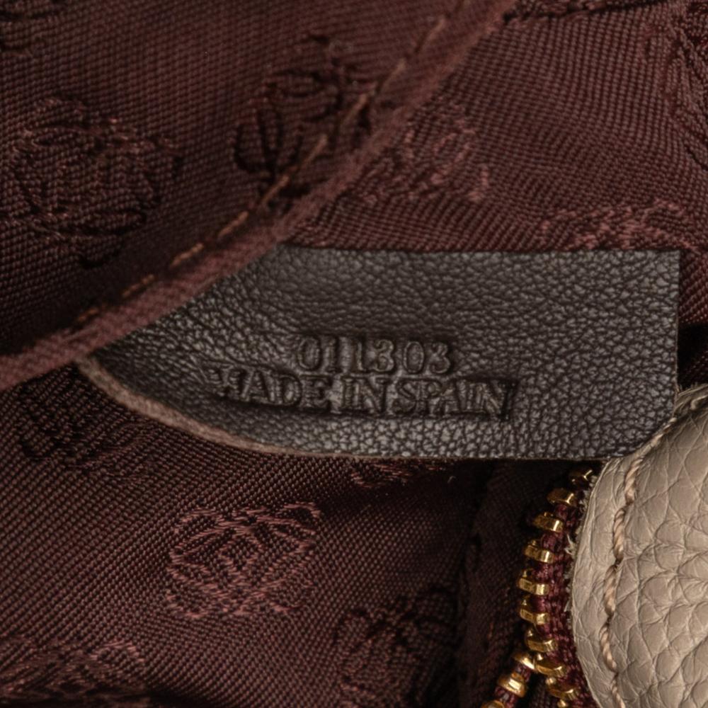 Loewe B LOEWE Brown Light Beige Calf Leather Nappa Flamenco Tassel 30 Spain