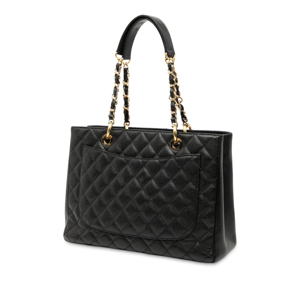 Chanel AB Chanel Black Caviar Leather Leather Caviar Grand Shopping Tote Italy
