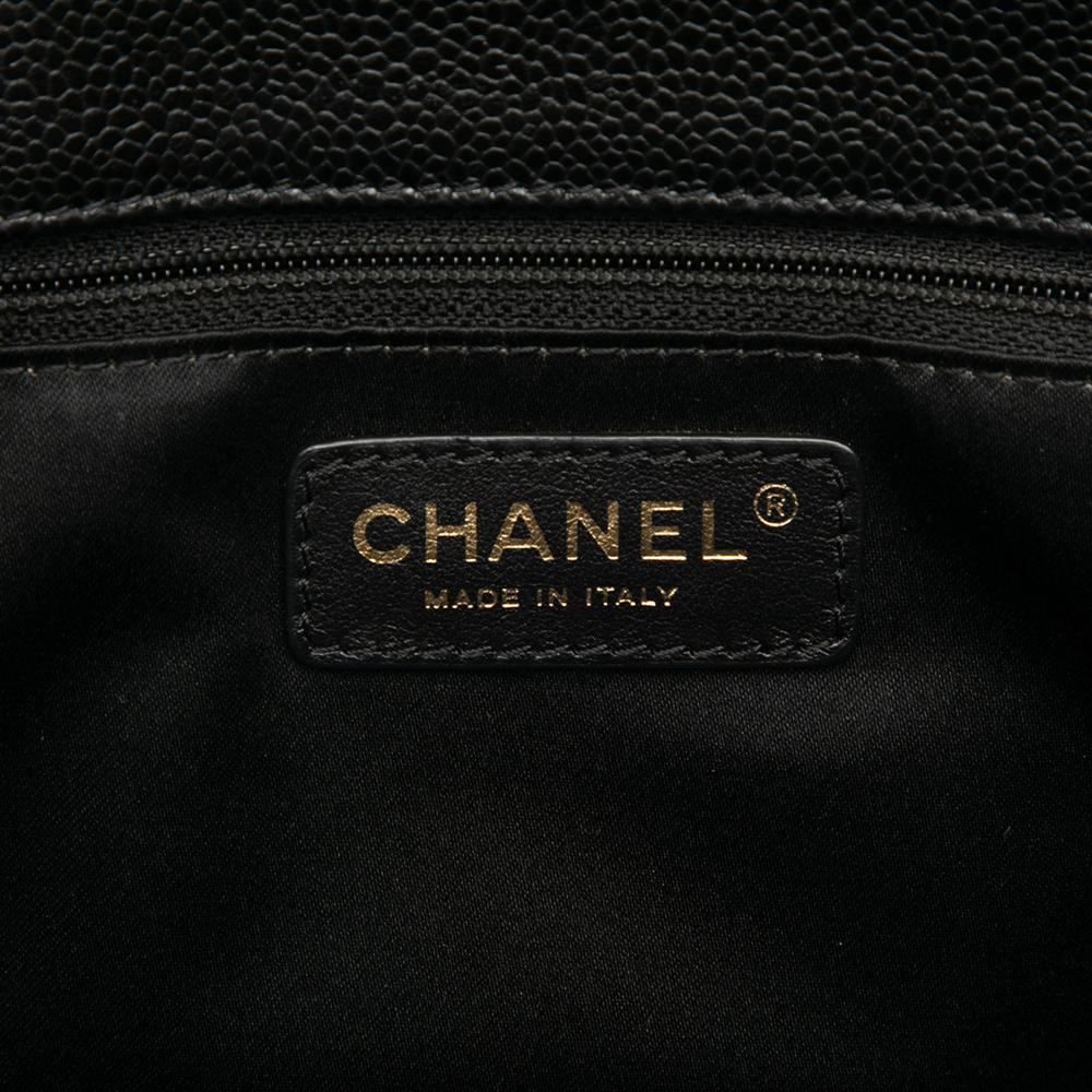 Chanel AB Chanel Black Caviar Leather Leather Caviar Grand Shopping Tote Italy