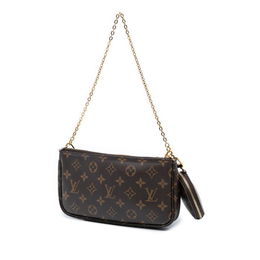 Louis Vuitton B Louis Vuitton Brown Monogram Canvas Fabric Monogram Multi Pochette Accessoires France