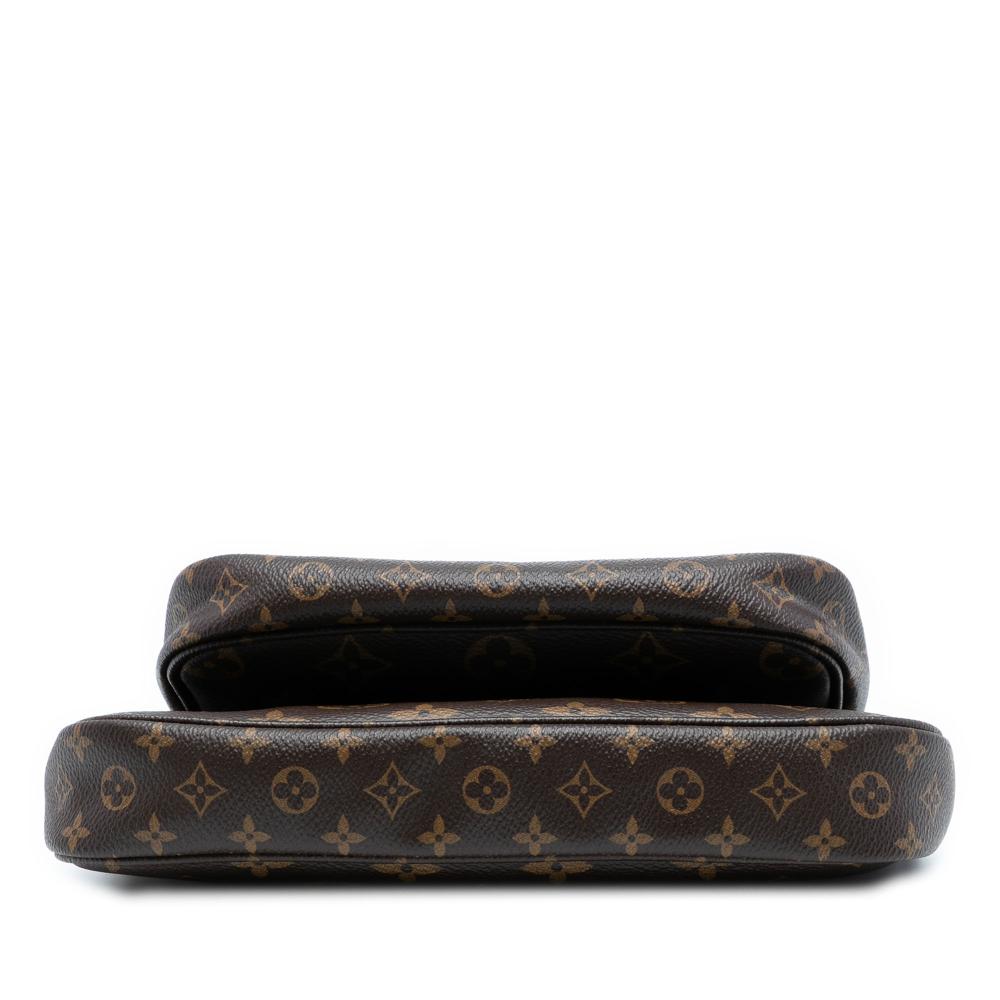 Louis Vuitton B Louis Vuitton Brown Monogram Canvas Fabric Monogram Multi Pochette Accessoires France