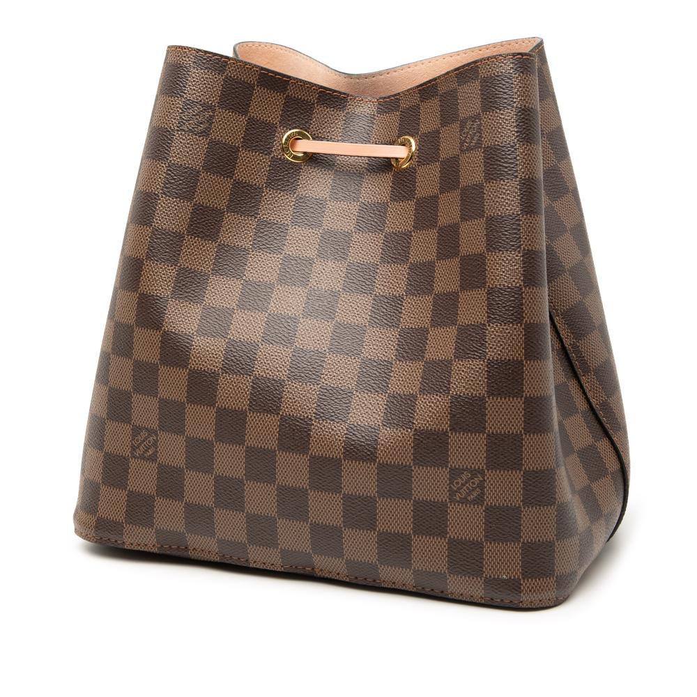 Louis Vuitton AB Louis Vuitton Brown Damier Canvas Fabric Damier Ebene NeoNoe MM United States