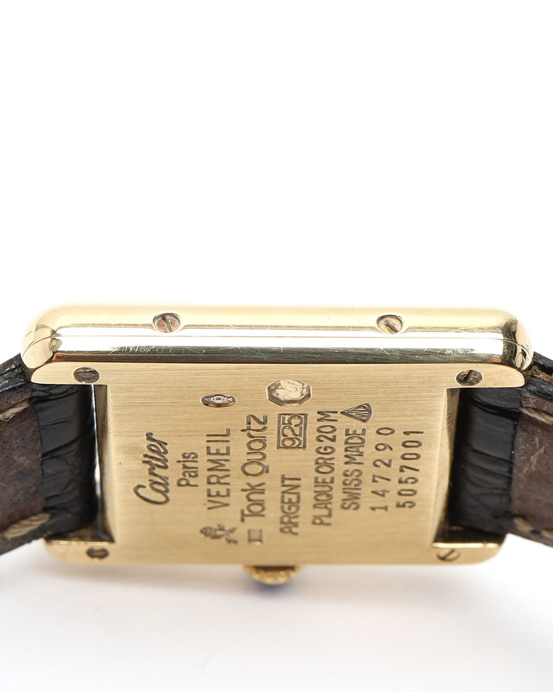 Cartier Tank Vermeil 21mm ca 2000 Watch