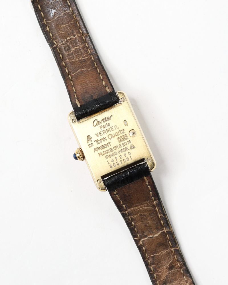 Cartier Tank Vermeil 21mm ca 2000 Watch