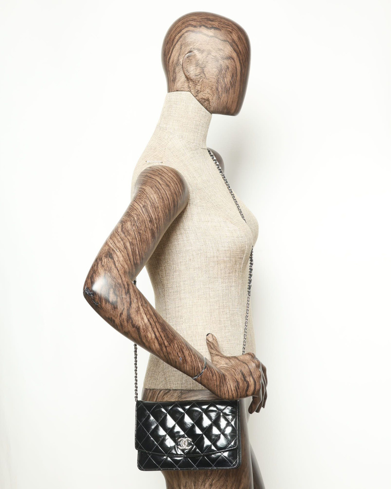 Chanel Patent Wallet On Chain Bag