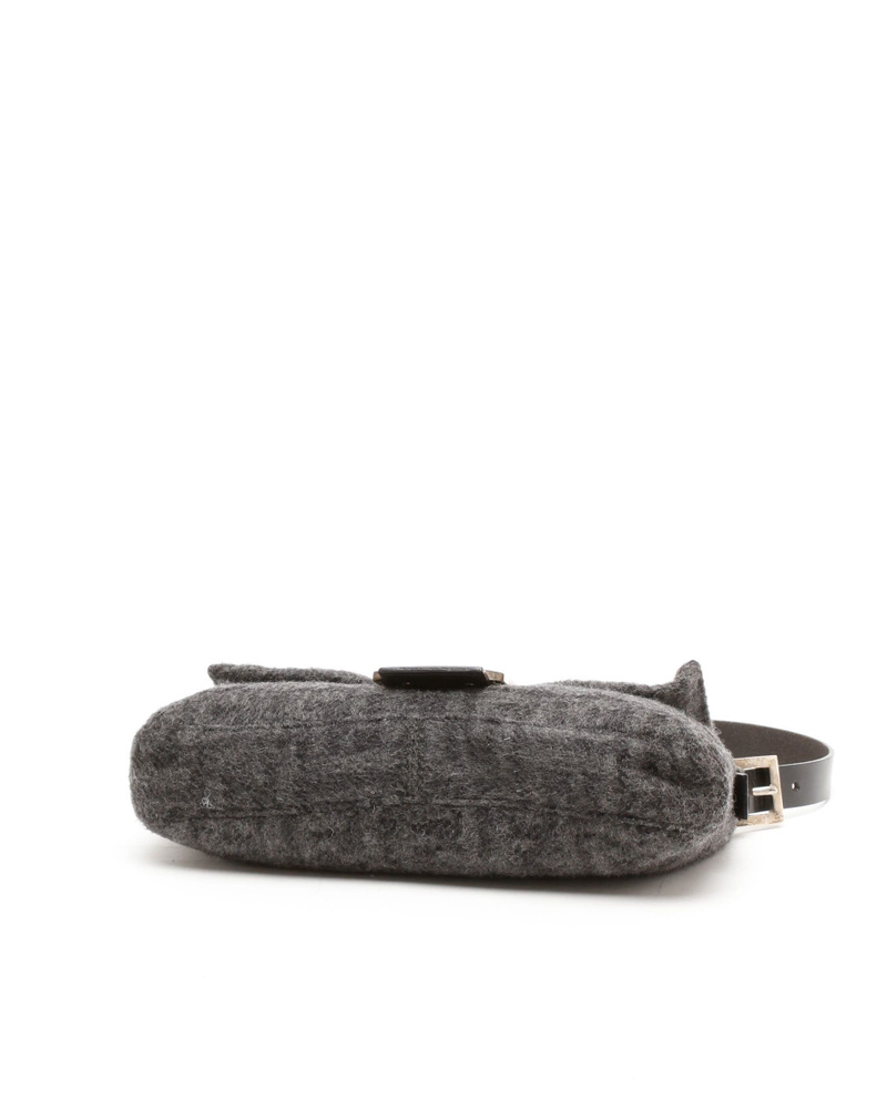 Fendi Zucca Tweed Baguette Bag