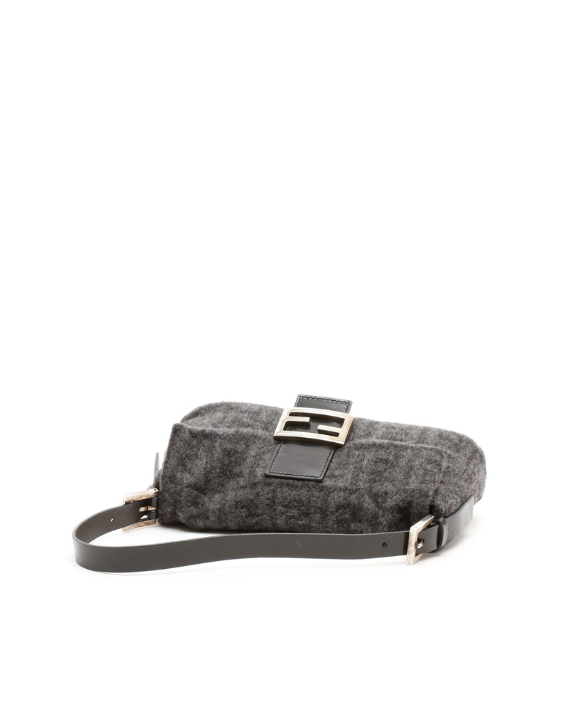 Fendi Zucca Tweed Baguette Bag
