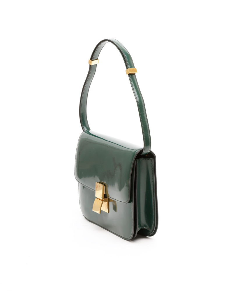 Celine Céline Classic Patent Box Bag