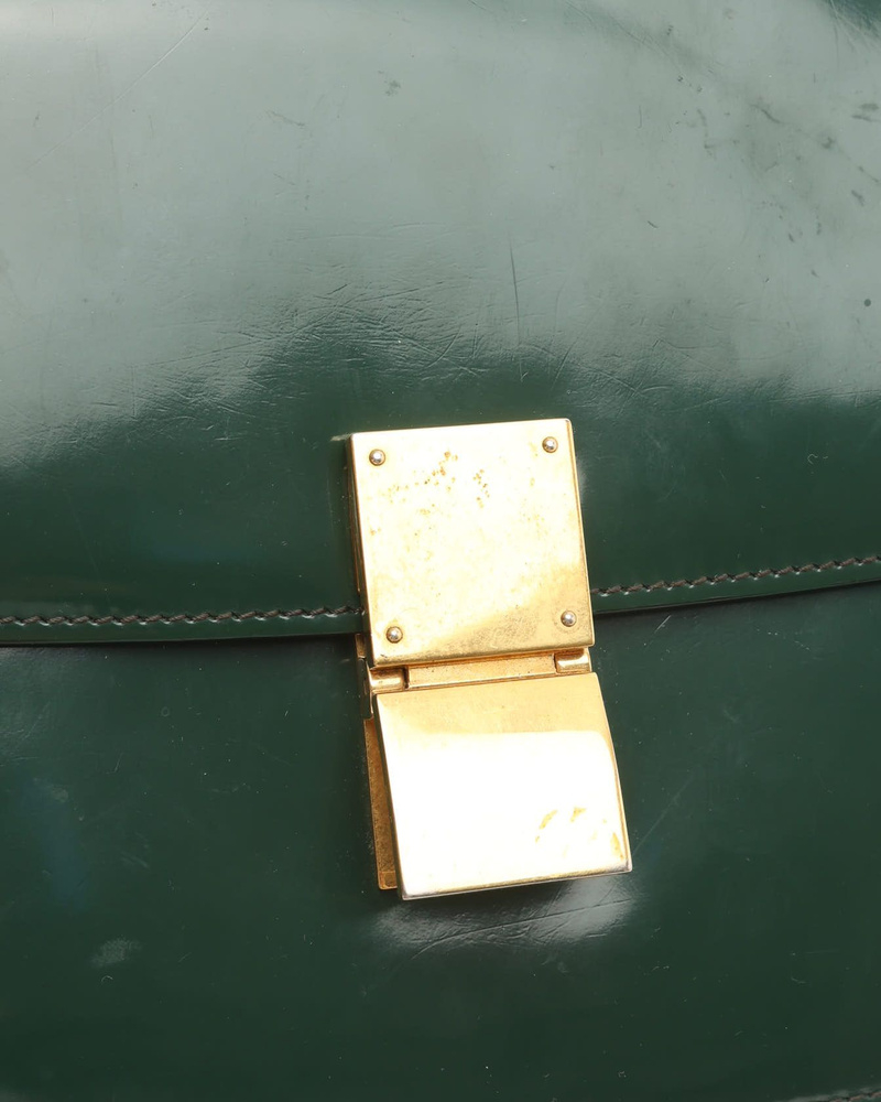 Celine Céline Classic Patent Box Bag
