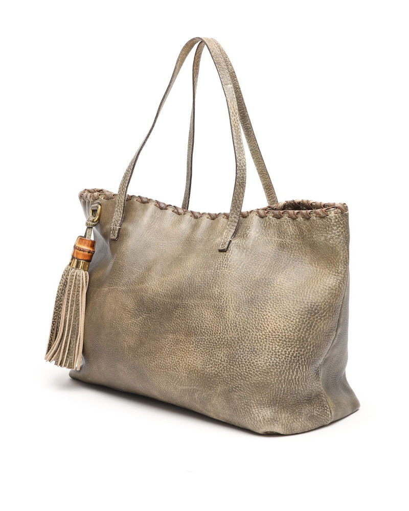 Gucci Soft Bamboo Tassel Tote Bag