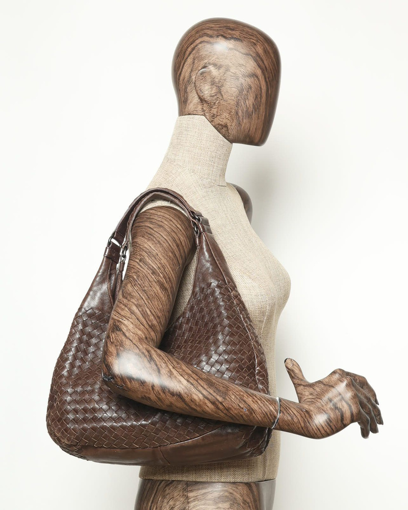 Bottega Veneta Campana Intrecciato Shoulder Bag