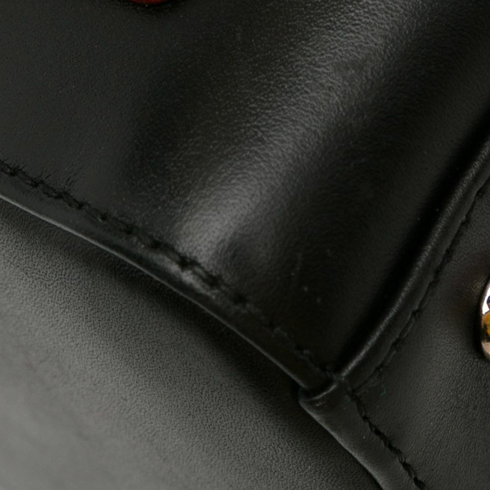 Christian Dior B Dior Black Calf Leather Medium skin Pockets Lady Dior Italy