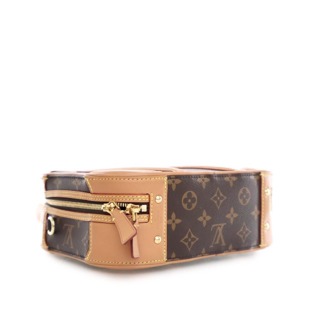 Louis Vuitton AB Louis Vuitton Brown Monogram Canvas Fabric Monogram Valisette PM France