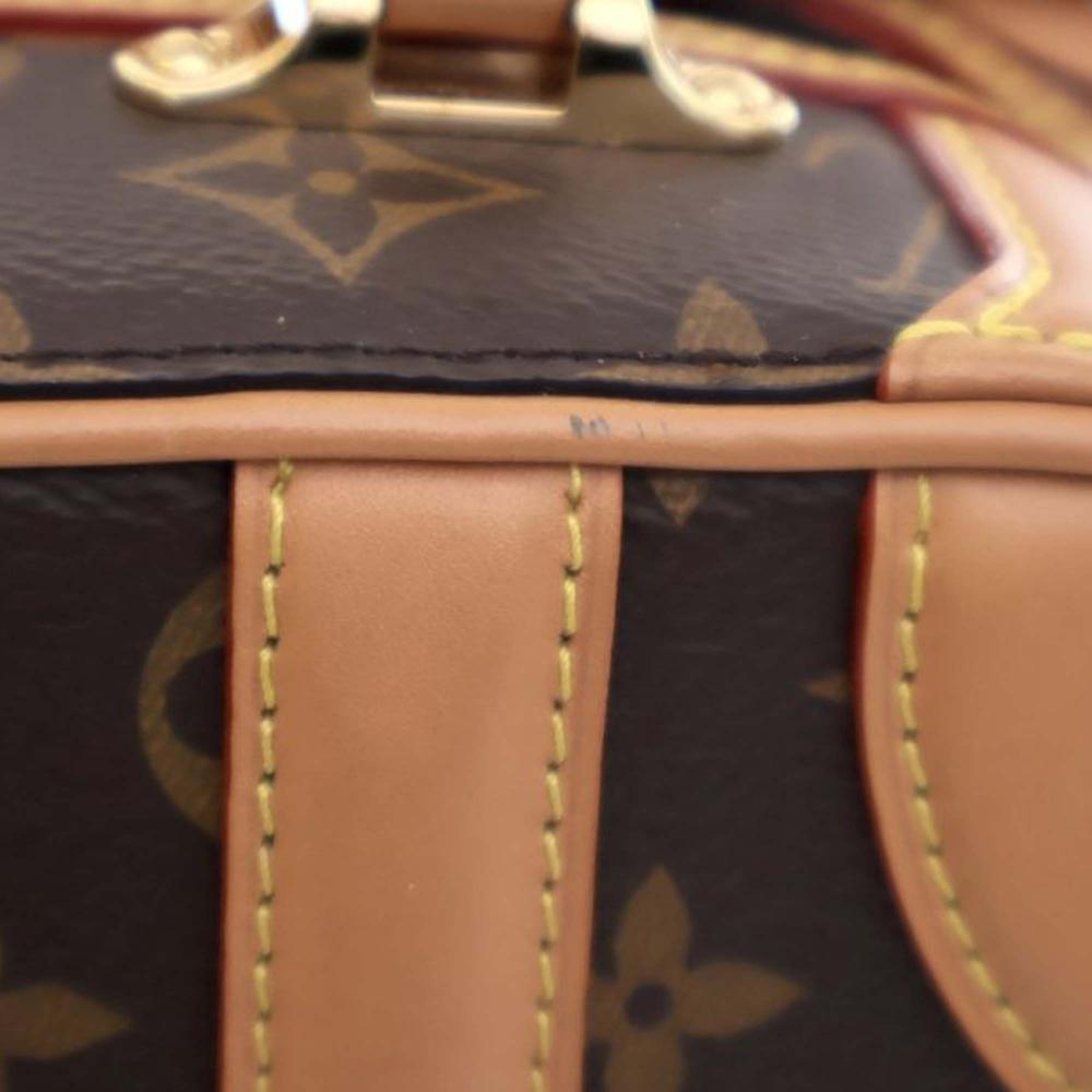 Louis Vuitton AB Louis Vuitton Brown Monogram Canvas Fabric Monogram Valisette PM France