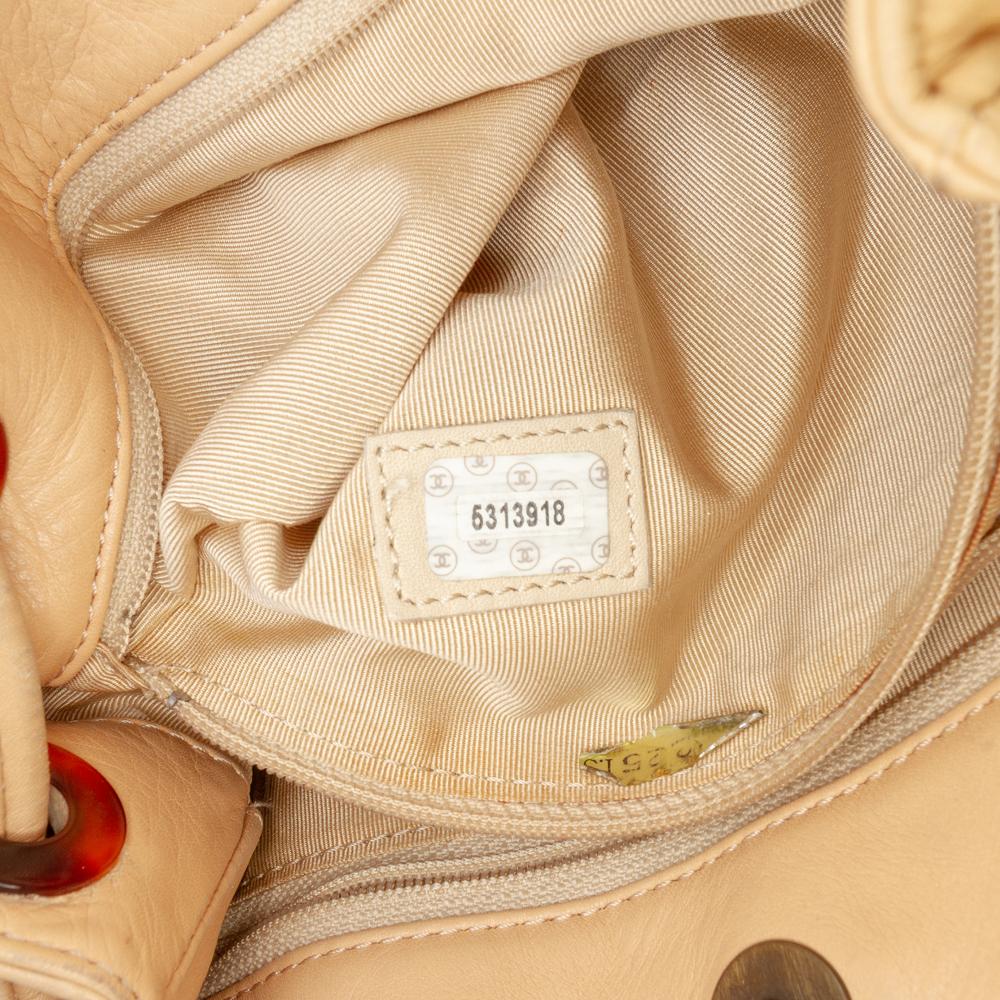 Chanel B Chanel Brown Caramel Lambskin Leather Leather Lambskin CC Tassel Shoulder Bag Italy