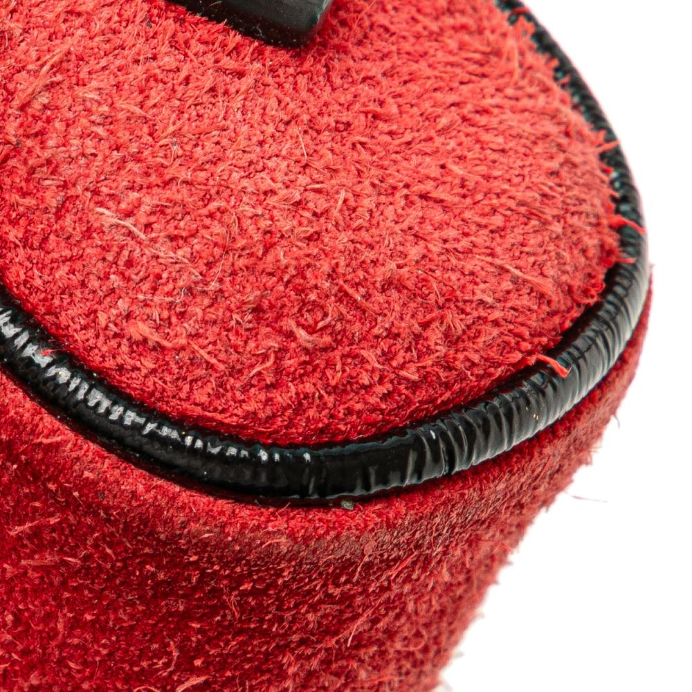 Gucci B Gucci Red Suede Leather Mini Ophidia Crossbody Italy