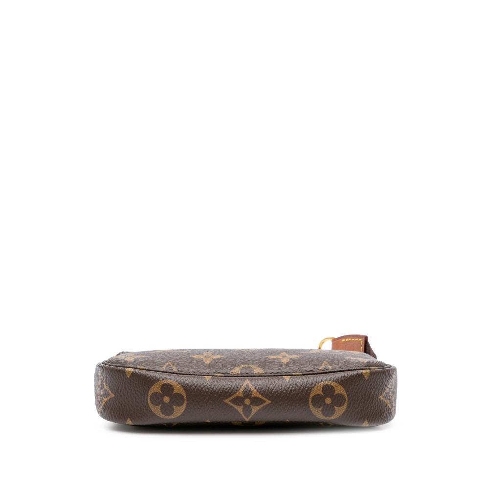 Louis Vuitton B Louis Vuitton Brown Monogram Canvas Fabric Monogram Mini Pochette Accessoires France
