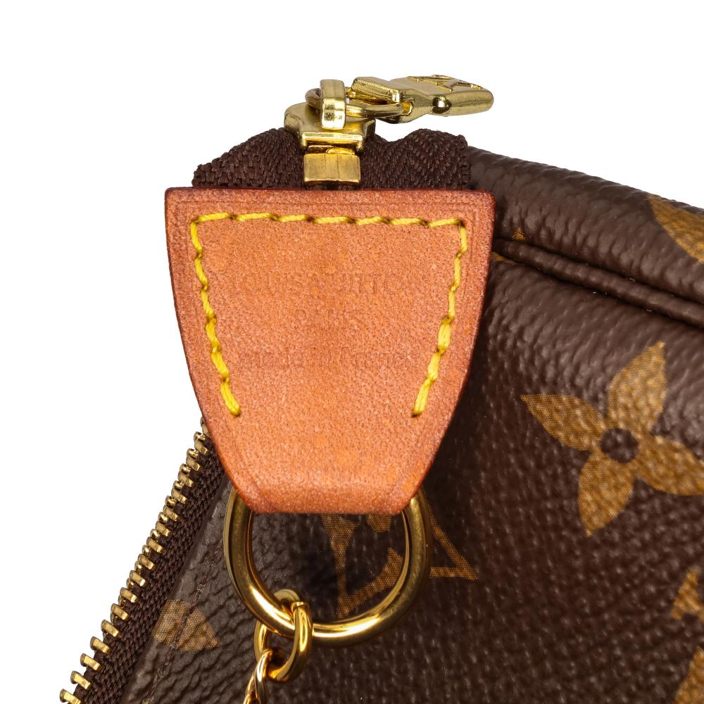 Louis Vuitton B Louis Vuitton Brown Monogram Canvas Fabric Monogram Mini Pochette Accessoires France