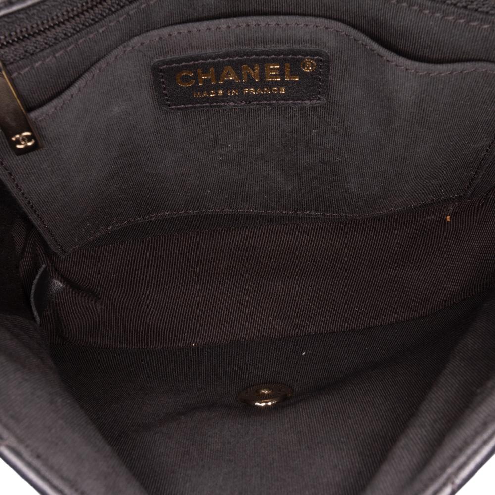 Chanel AB Chanel Black Calf Leather Quilted skin Bolero de Chanel Flap France