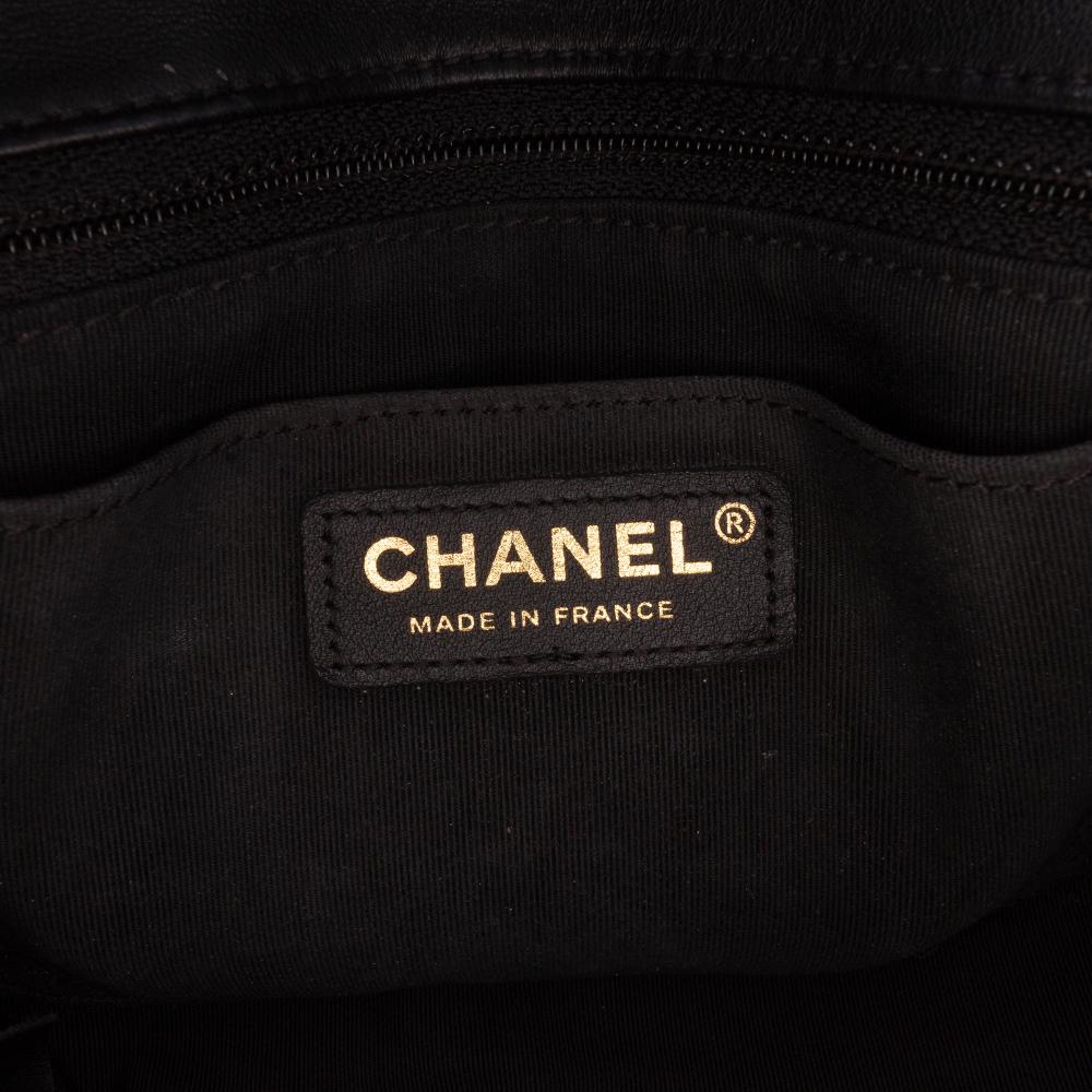 Chanel AB Chanel Black Calf Leather Quilted skin Bolero de Chanel Flap France