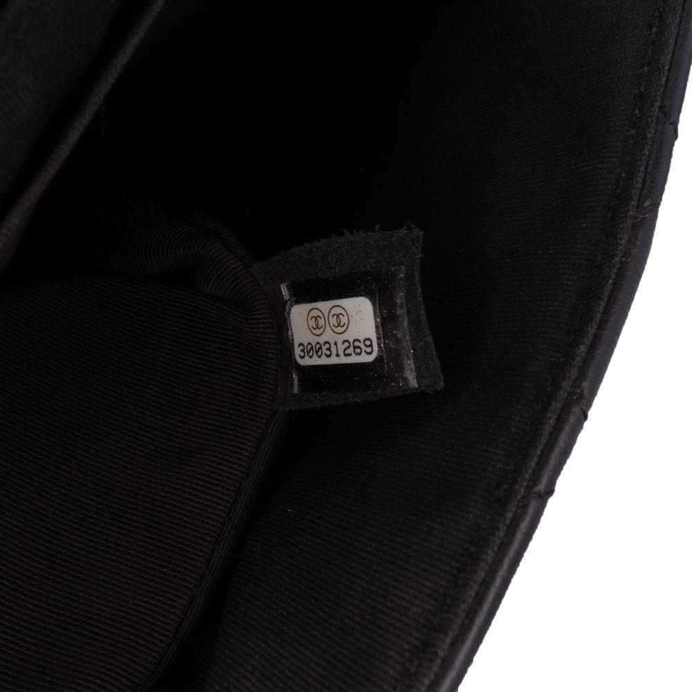 Chanel AB Chanel Black Calf Leather Quilted skin Bolero de Chanel Flap France